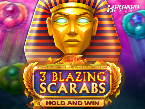 3 Blazing Scarabs Hold & Win демо режим